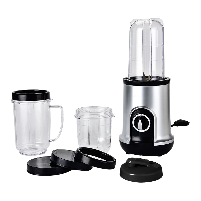 Svart mini -mixer med 1,0L/0,75L mixerburk